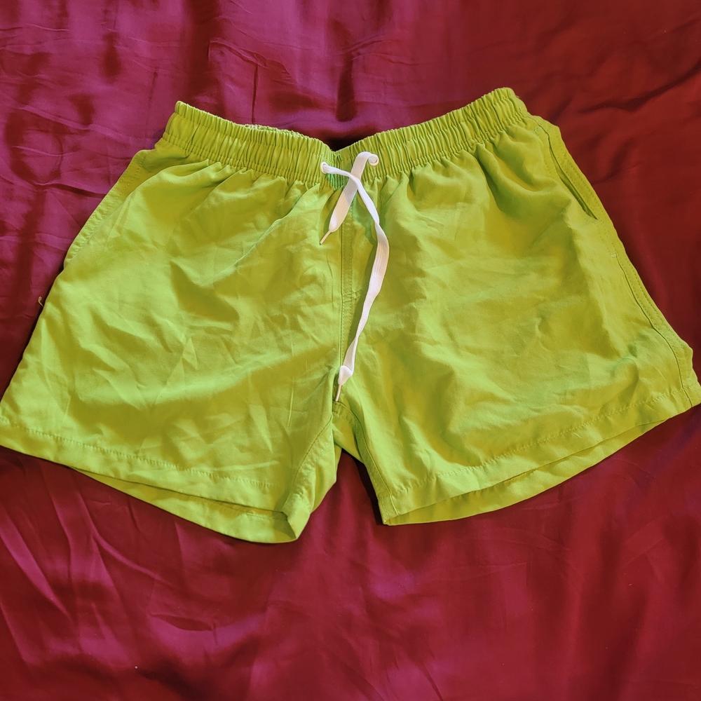 Bright Green Summer Shorts